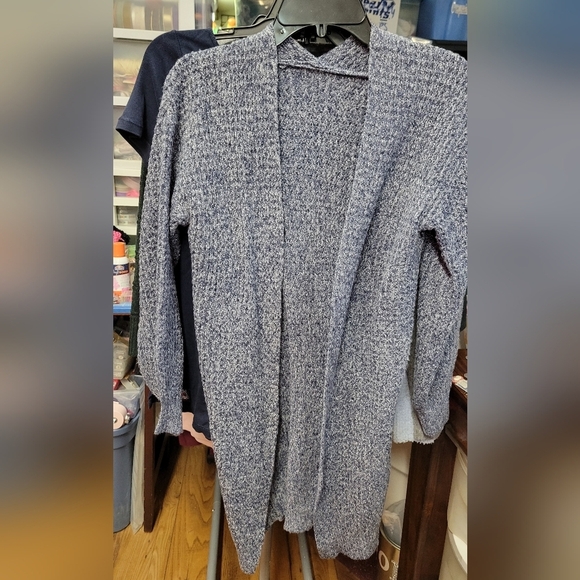 Shein Blue Open-Front Long Sweater Small Size 4 - Picture 1 of 3